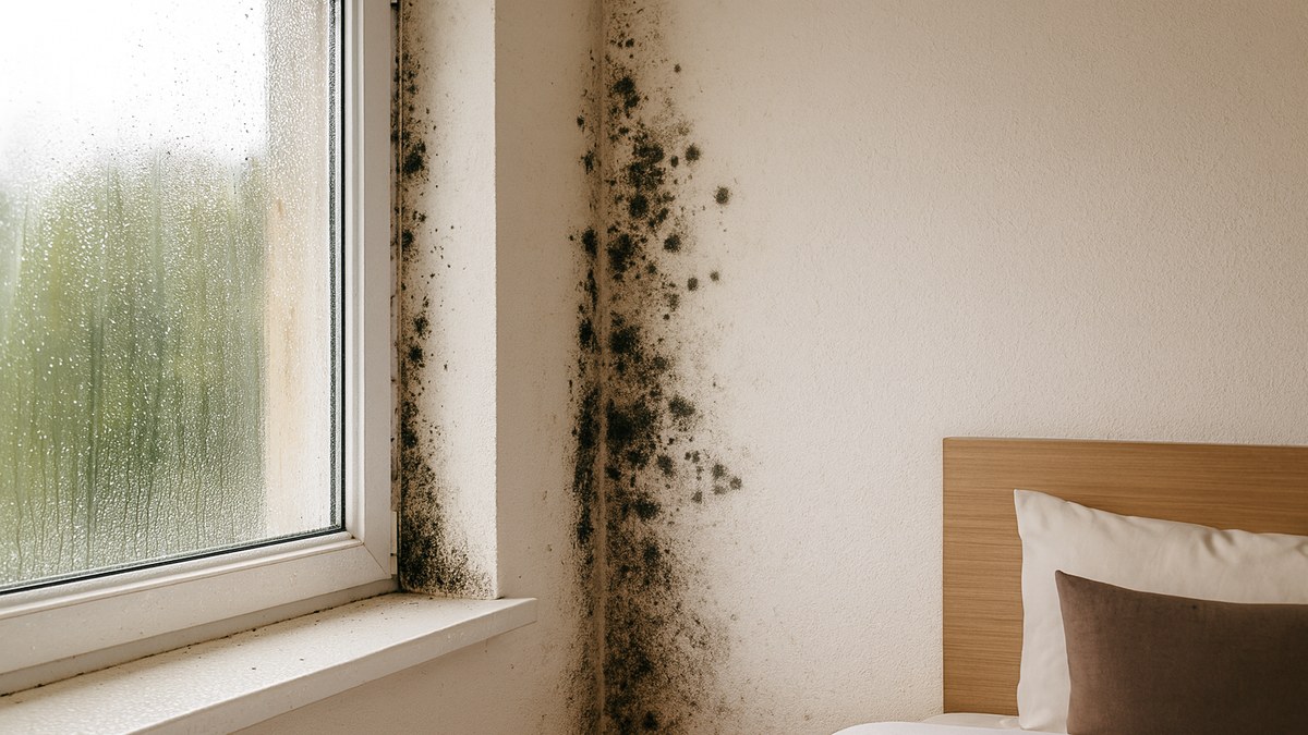 Condensación en dormitorio – Algorta (antes)