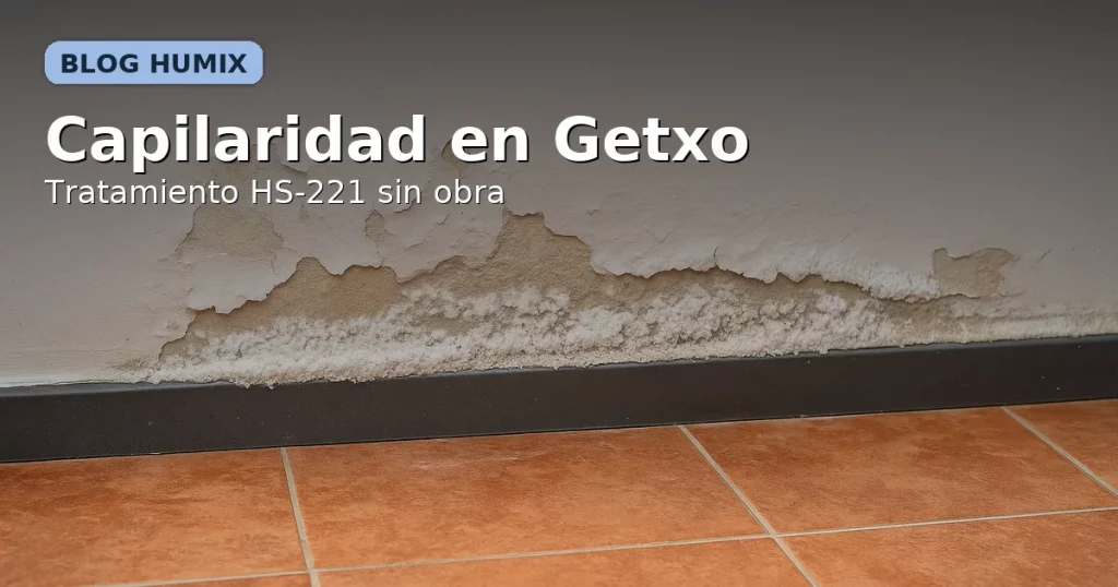 Capilaridad en Getxo – tratamiento HS-221 sin obra