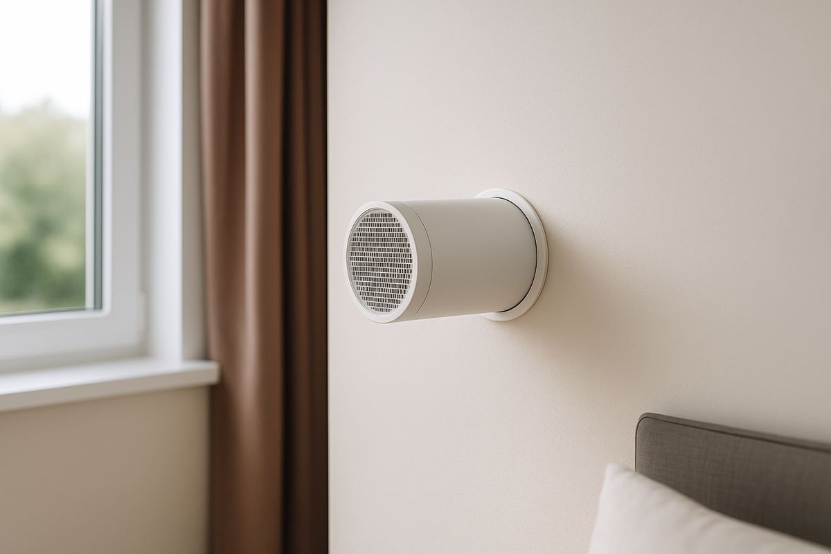 Equipo de ventilación con recuperación de calor instalado en pared (EcoPair/SmartFan)